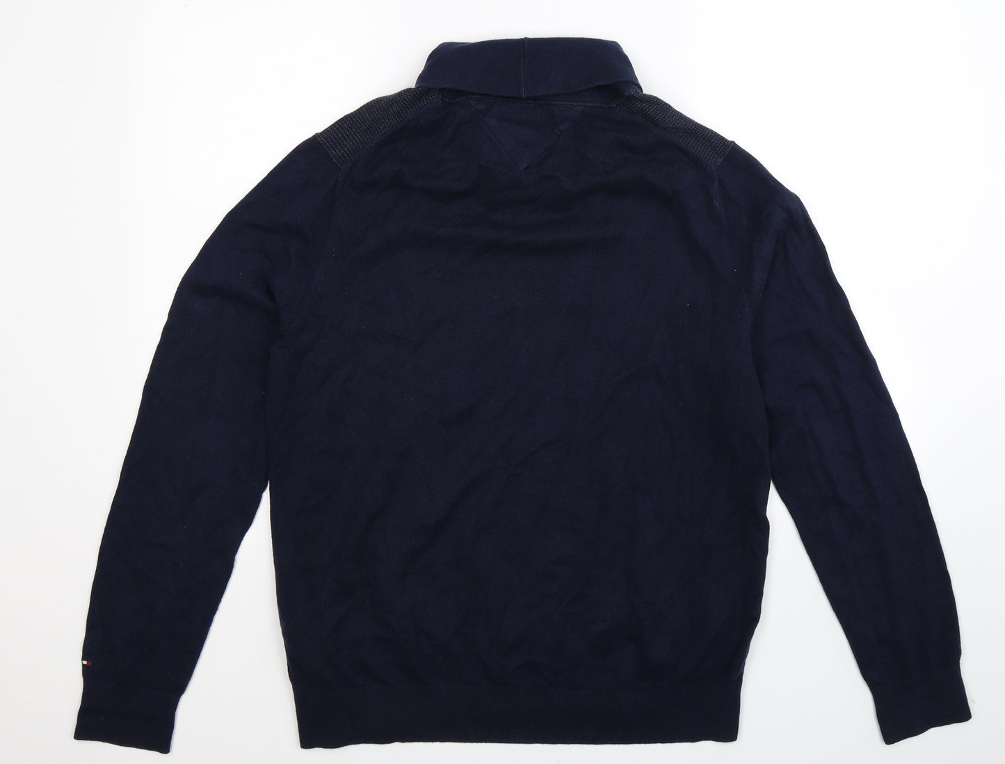 Tommy Hilfiger Mens Blue  Knit Pullover Jumper Size L