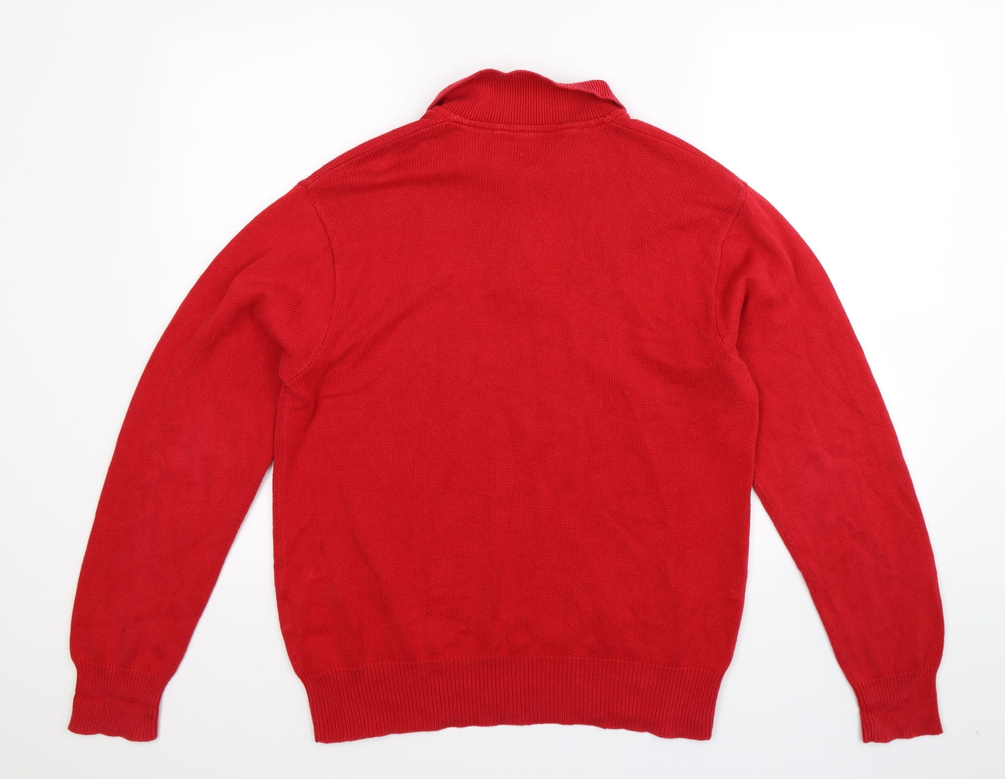 Polo Ralph Lauren Mens Red  Knit Pullover Jumper Size M