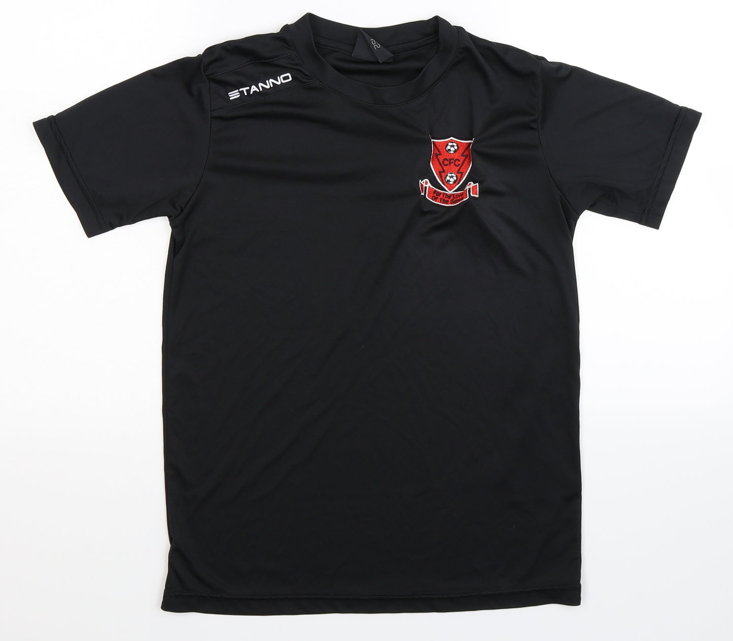 Stanno Boys Black   Jersey T-Shirt Size 12 Years