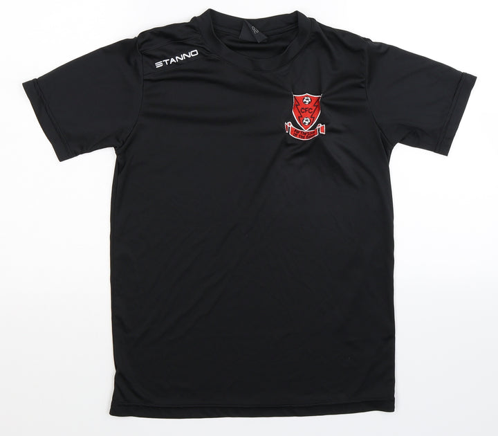 Stanno Boys Black   Jersey T-Shirt Size 12 Years
