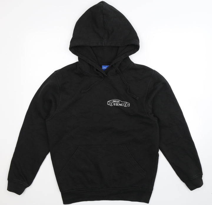 Uneek Mens Black Pullover Hoodie Size S