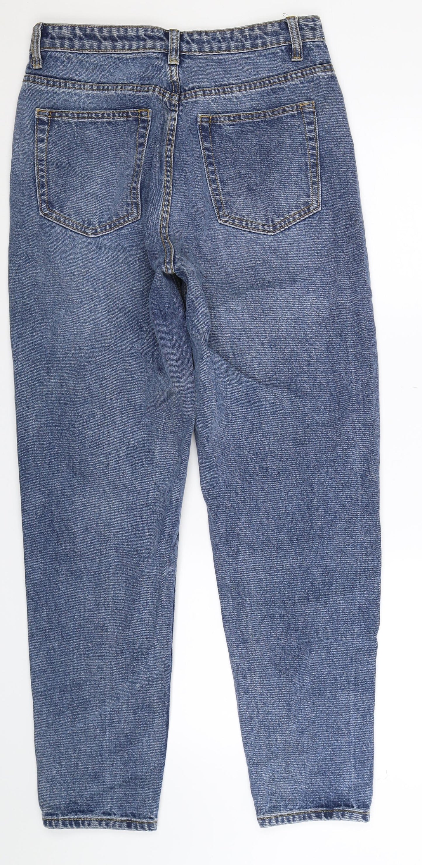 PRETTYLITTLETHING Womens Blue  Denim Mom Jeans Size 10 L30 in