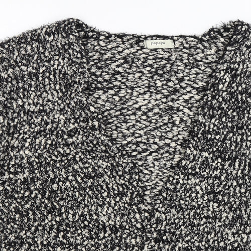 Papaya Womens Multicoloured  Knit Cardigan Jumper Size L
