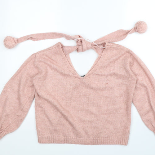 Primark Womens Pink  Knit Pullover Jumper Size 12