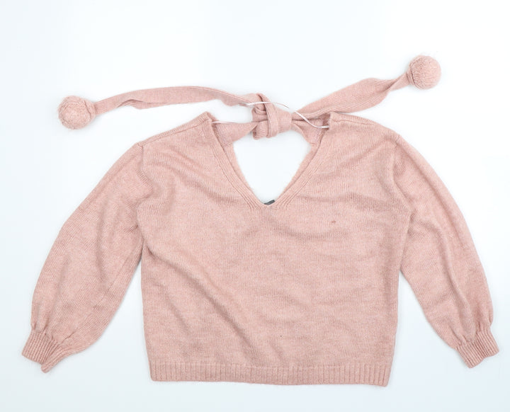 Primark Womens Pink  Knit Pullover Jumper Size 12