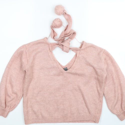 Primark Womens Pink  Knit Pullover Jumper Size 12