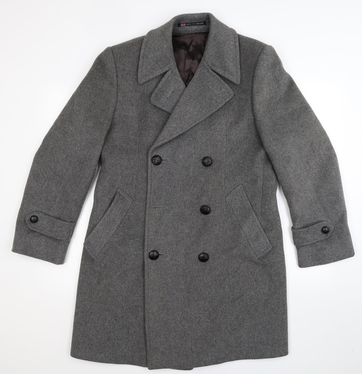 Centaur Mens Grey   Overcoat Coat Size 38