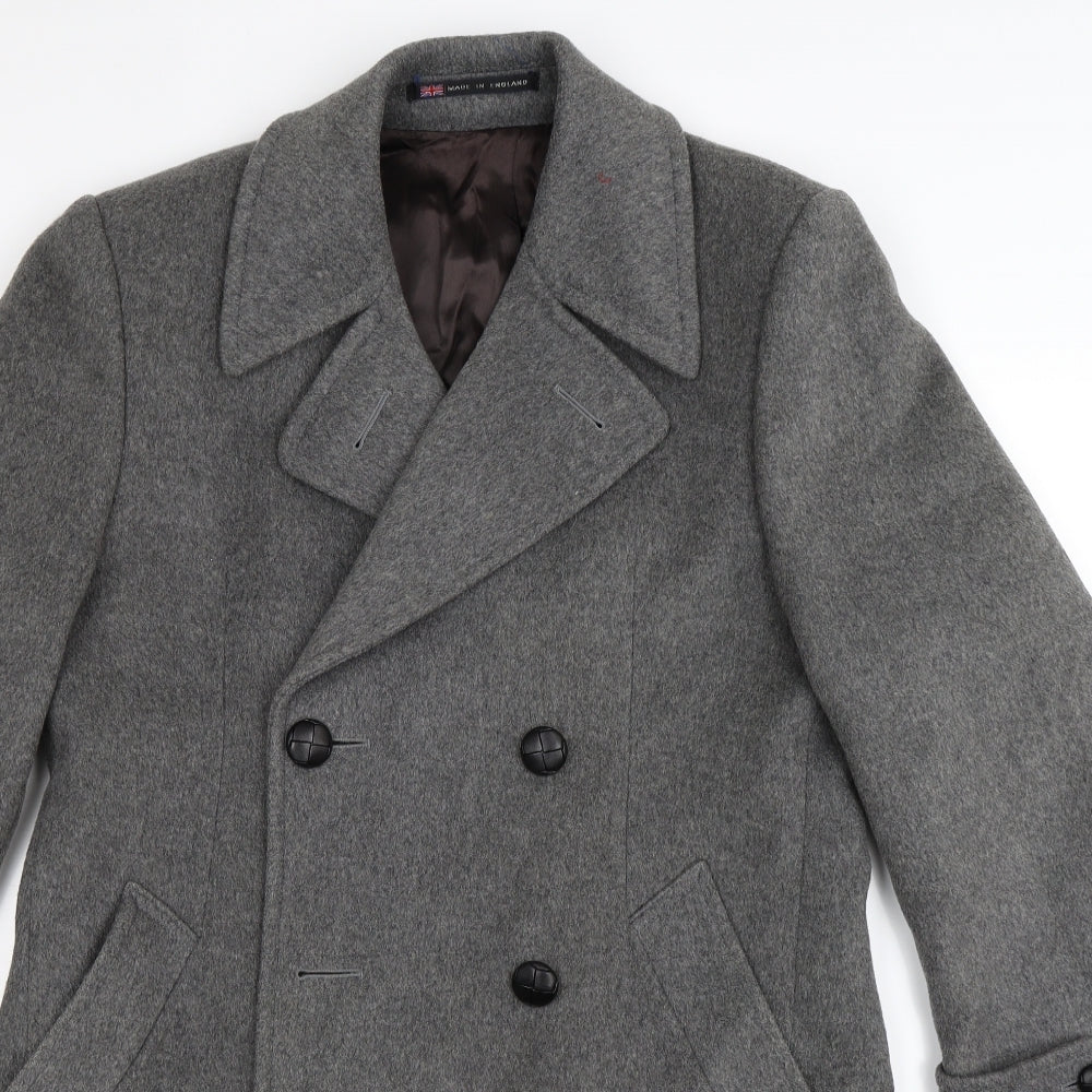 Centaur Mens Grey   Overcoat Coat Size 38