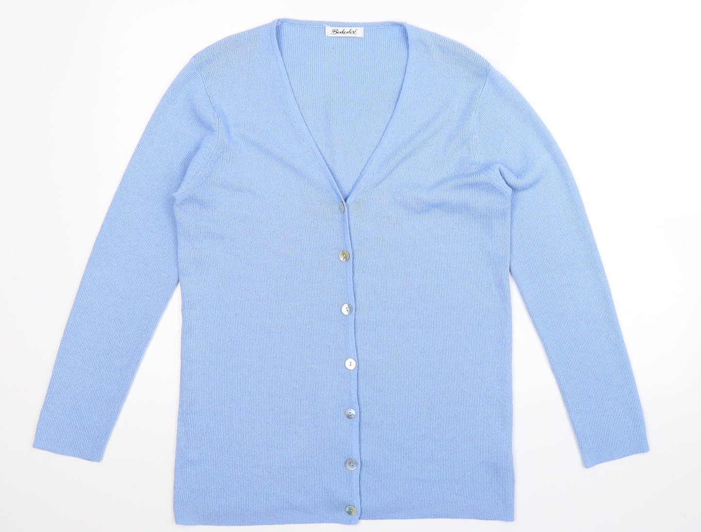 Berkertex Womens Blue  Knit Cardigan Jumper Size 16