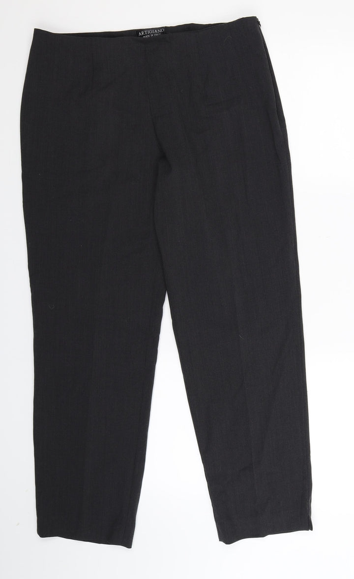 Artigiano Womens Black   Dress Pants Trousers Size 32 in L27 in