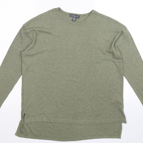 Primark Womens Green  Knit Pullover Jumper Size 8  - Oversized