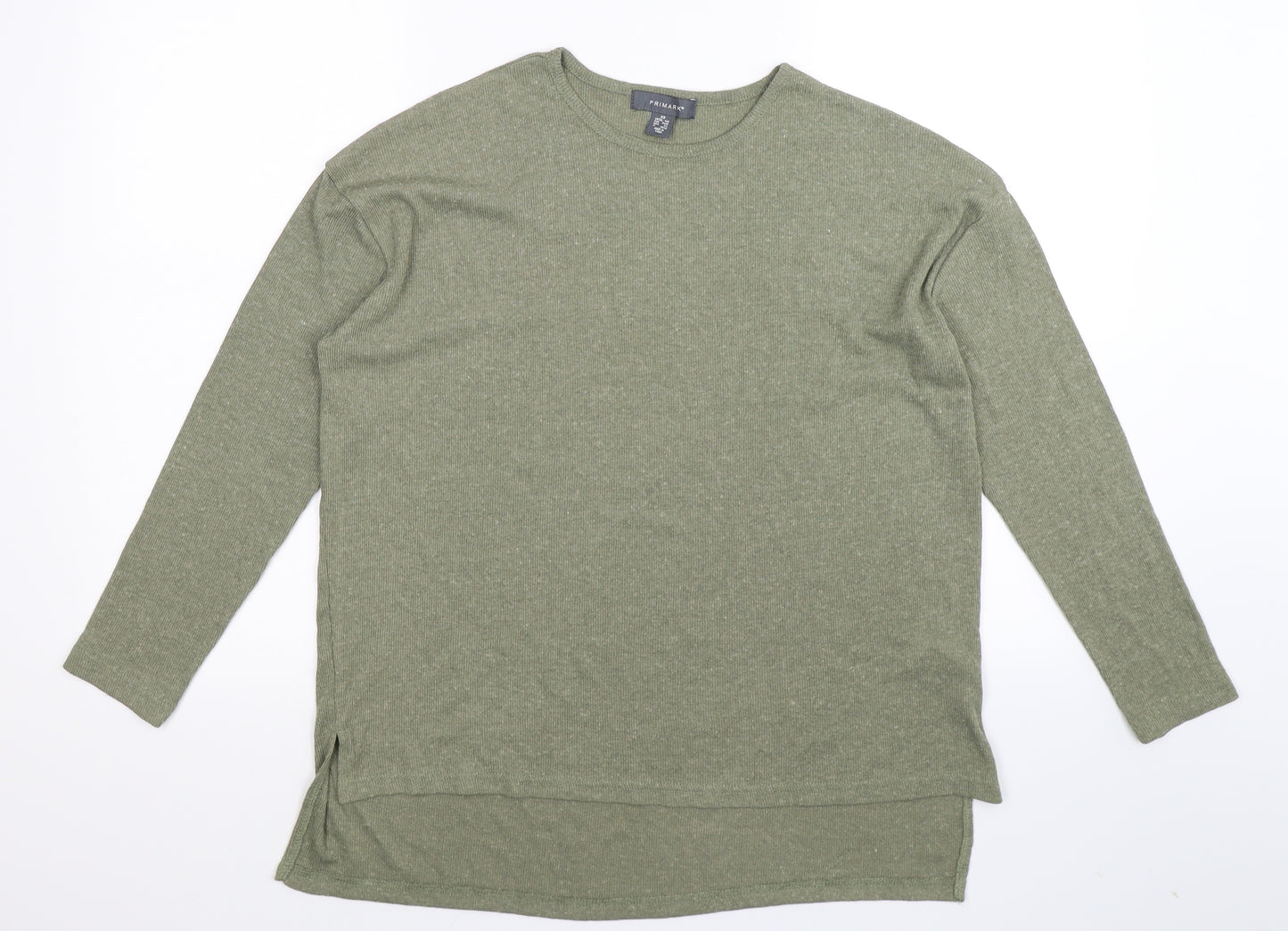 Primark Womens Green  Knit Pullover Jumper Size 8  - Oversized