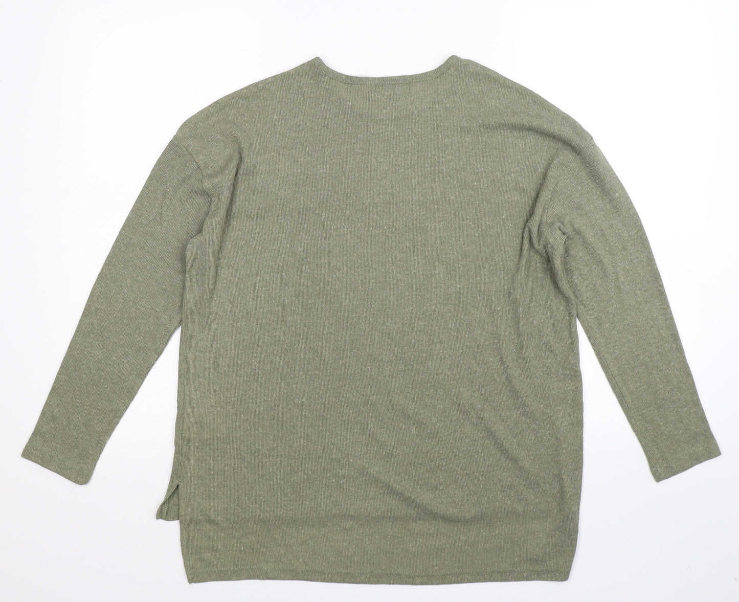 Primark Womens Green  Knit Pullover Jumper Size 8  - Oversized