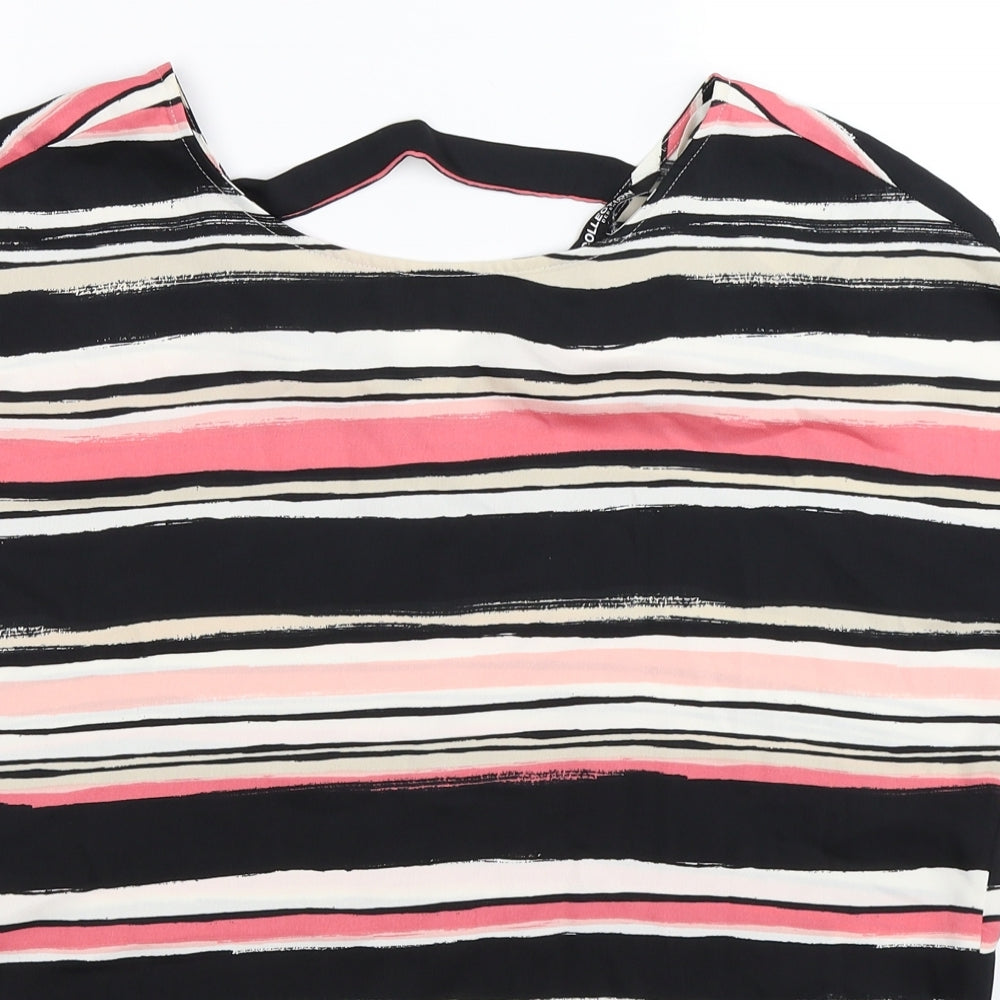 Debenhams Womens Multicoloured Striped  Basic Blouse Size 12