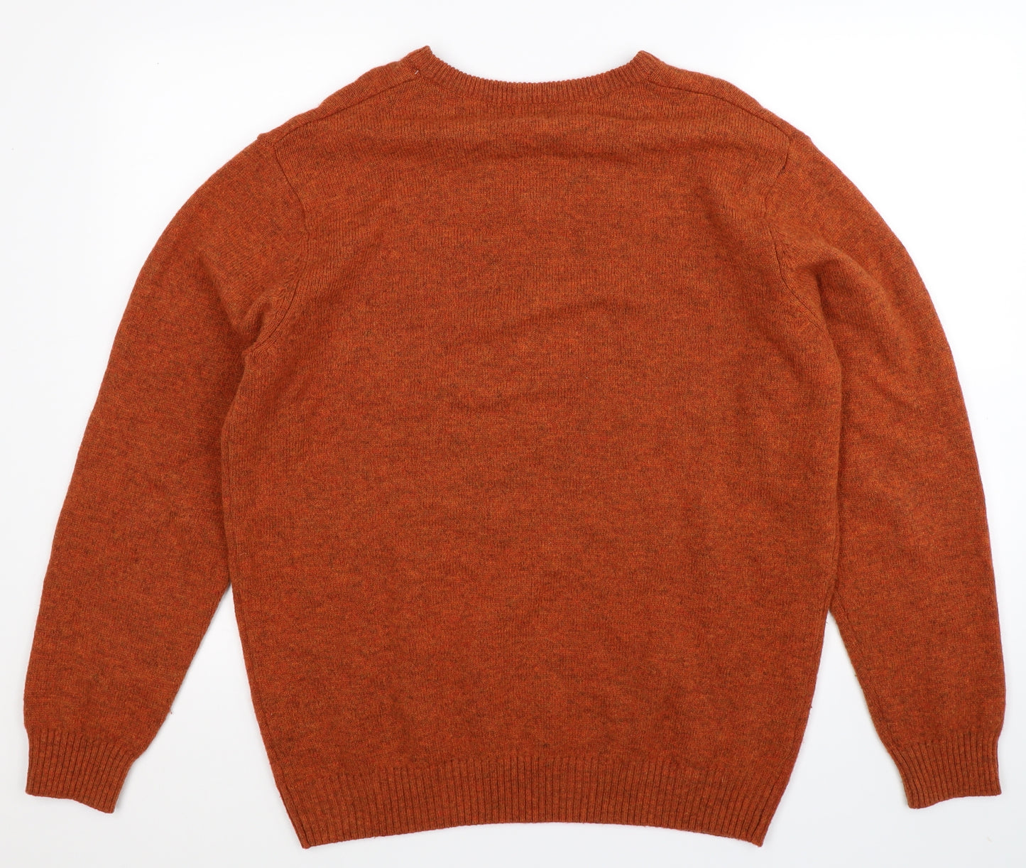 ACW85 Mens Brown  Knit Pullover Jumper Size L