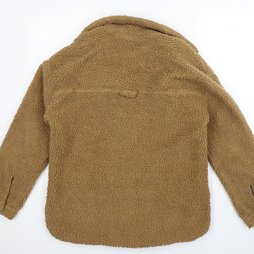 Brave Soul Womens Beige  Fleece Jacket  Size 10