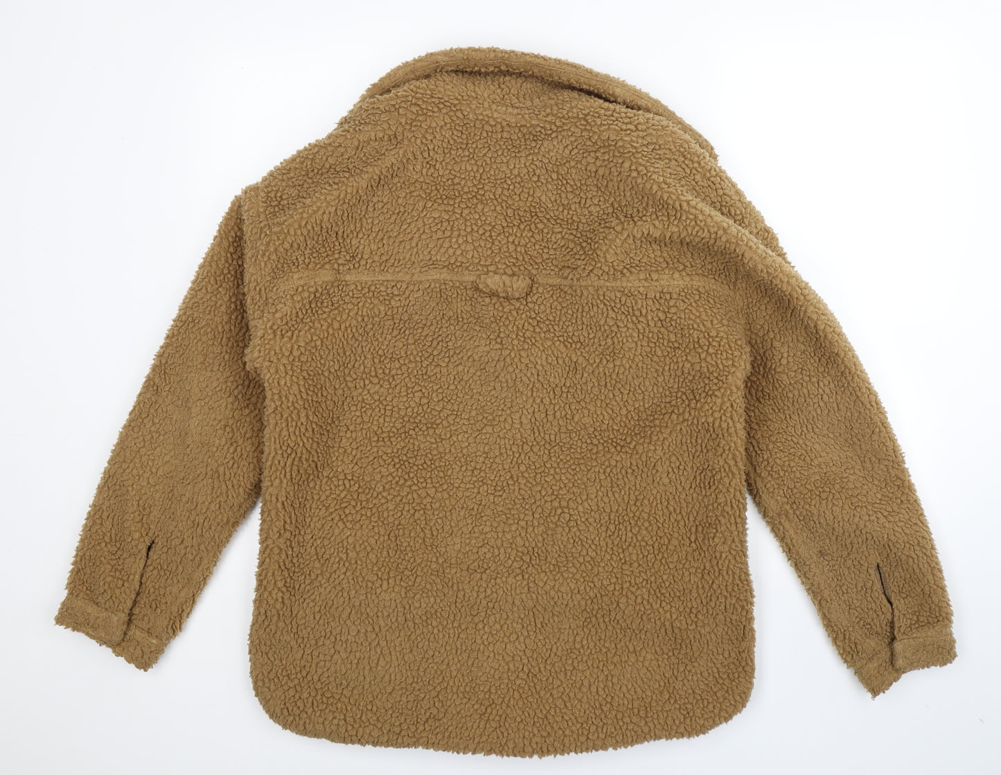 Brave Soul Womens Beige  Fleece Jacket  Size 10