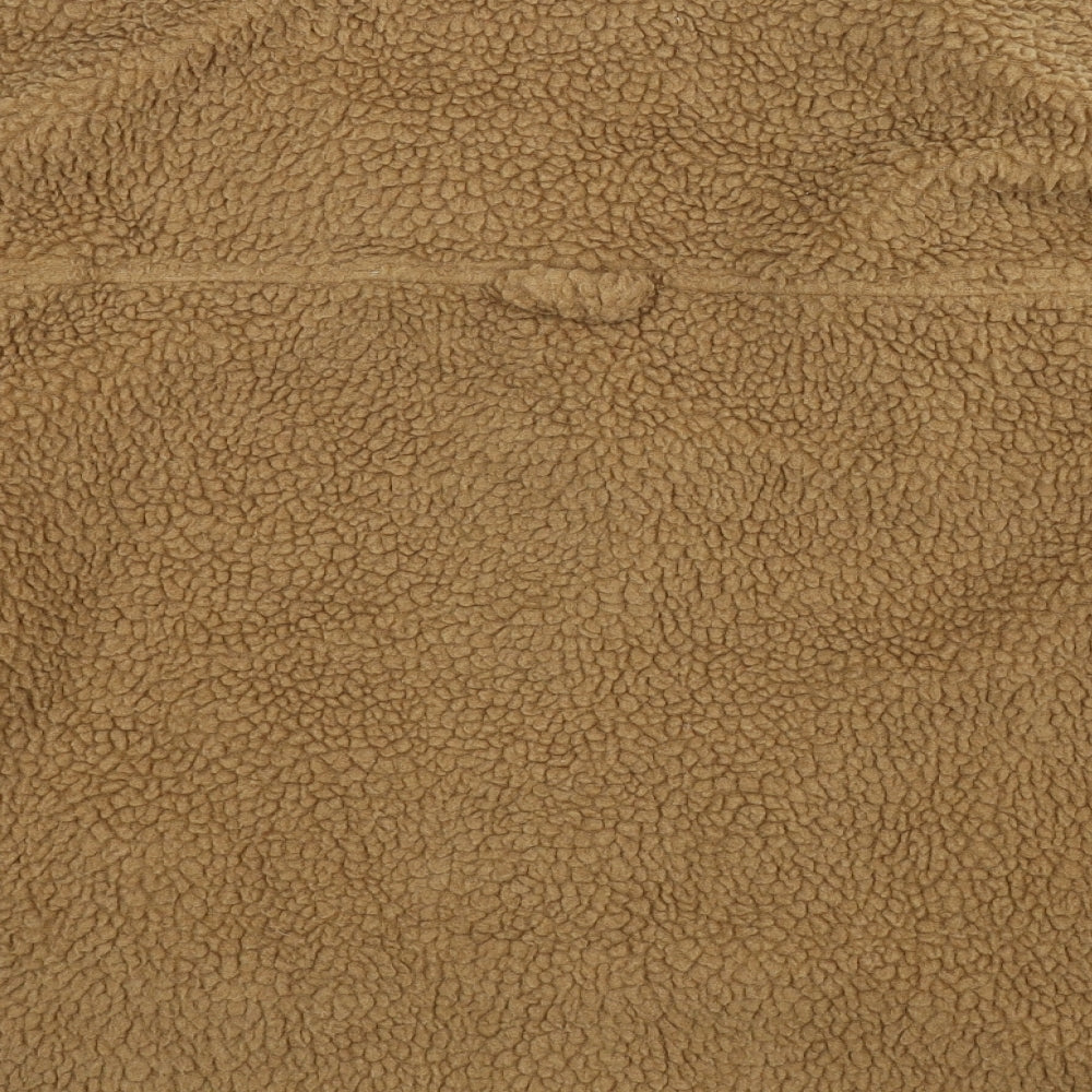 Brave Soul Womens Beige  Fleece Jacket  Size 10