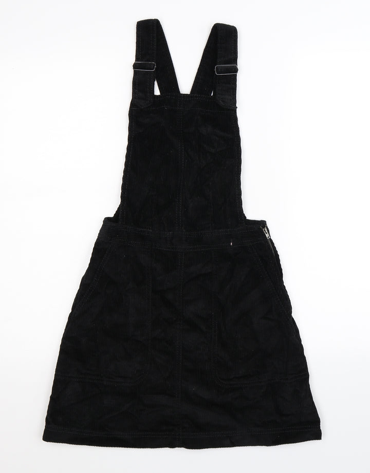 BDG Womens Black Corduroy Pinafore/Dungaree Dress Size 2XS
