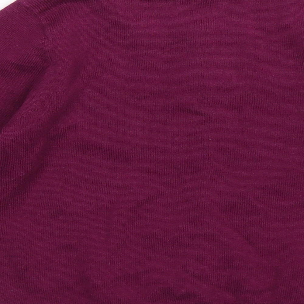 George Boys Purple  Knit Cardigan Jumper Size 4-5 Years