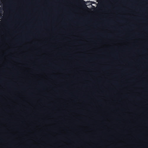 NEXT Womens Blue Floral  Basic Blouse Size 20