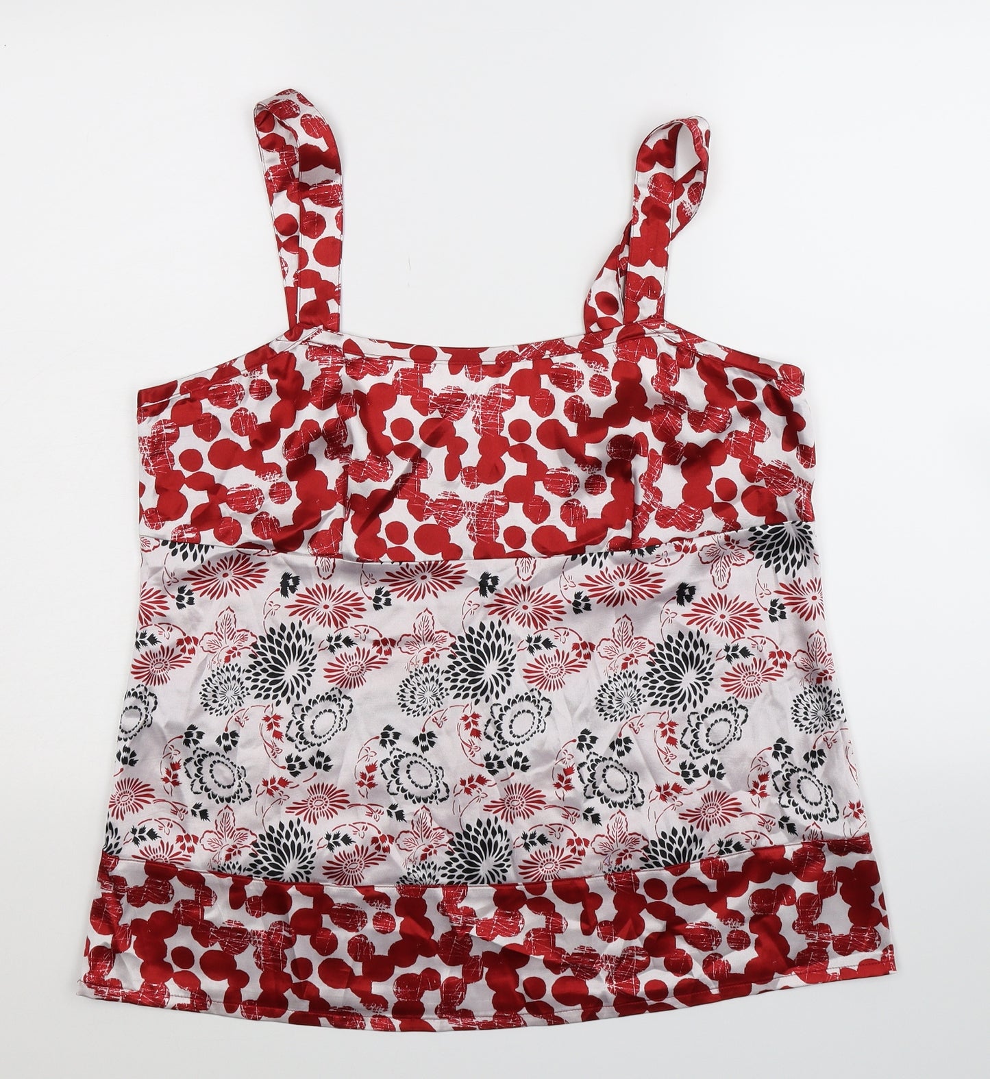 Debenhams Womens Multicoloured Floral  Basic Tank Size 16