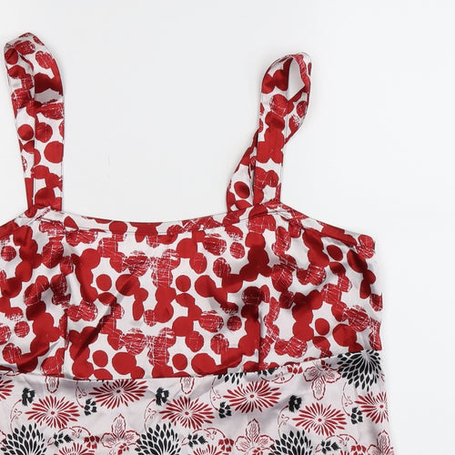 Debenhams Womens Multicoloured Floral  Basic Tank Size 16