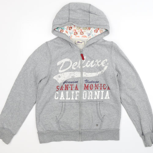 HOOCH Womens Grey   Full Zip Hoodie Size S