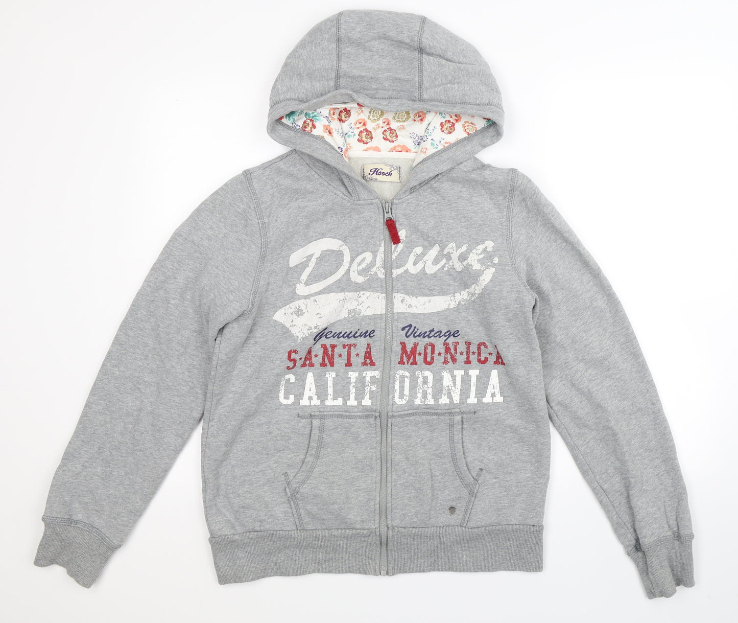 HOOCH Womens Grey   Full Zip Hoodie Size S