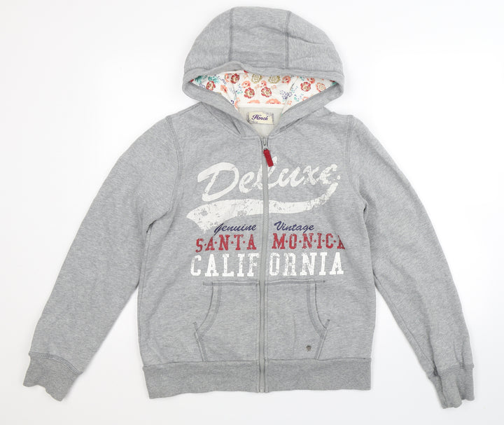 HOOCH Womens Grey   Full Zip Hoodie Size S