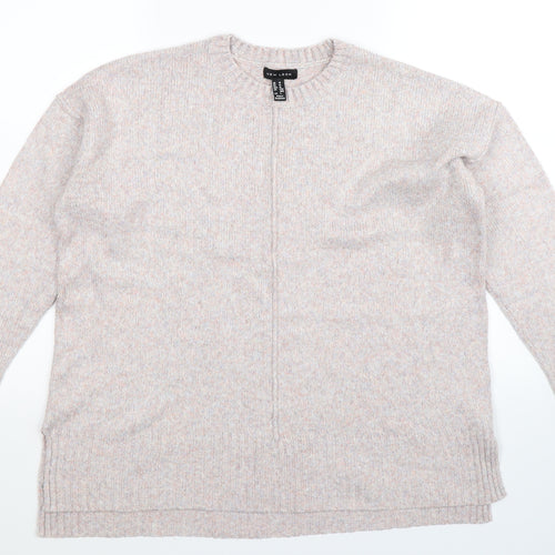 New Look Womens Grey  Knit Pullover Jumper Size M