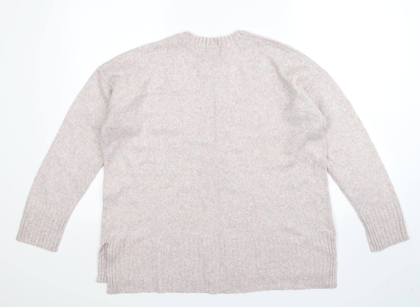New Look Womens Grey  Knit Pullover Jumper Size M