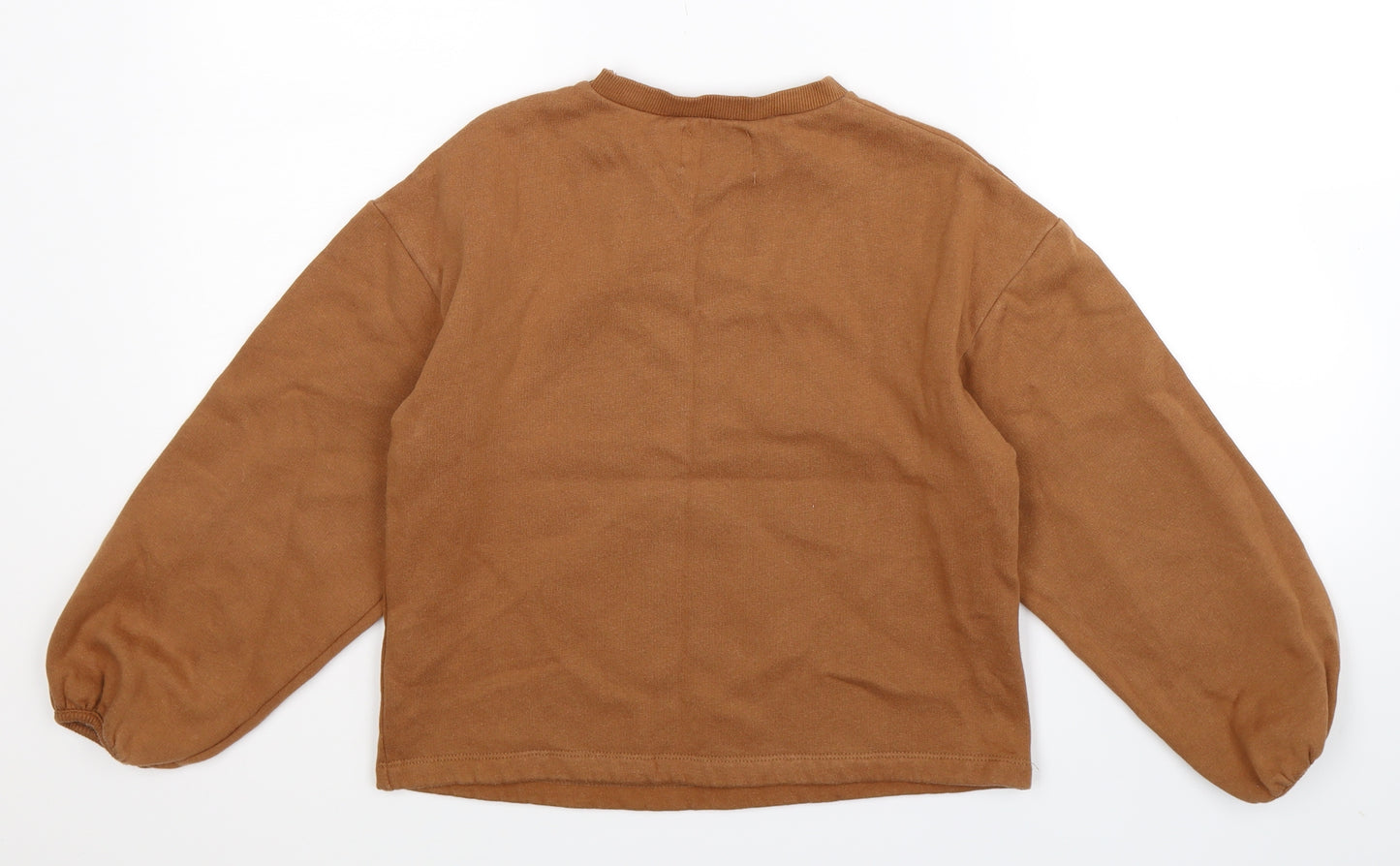 Zara Girls Brown   Pullover Sweatshirt Size 10-11 Years
