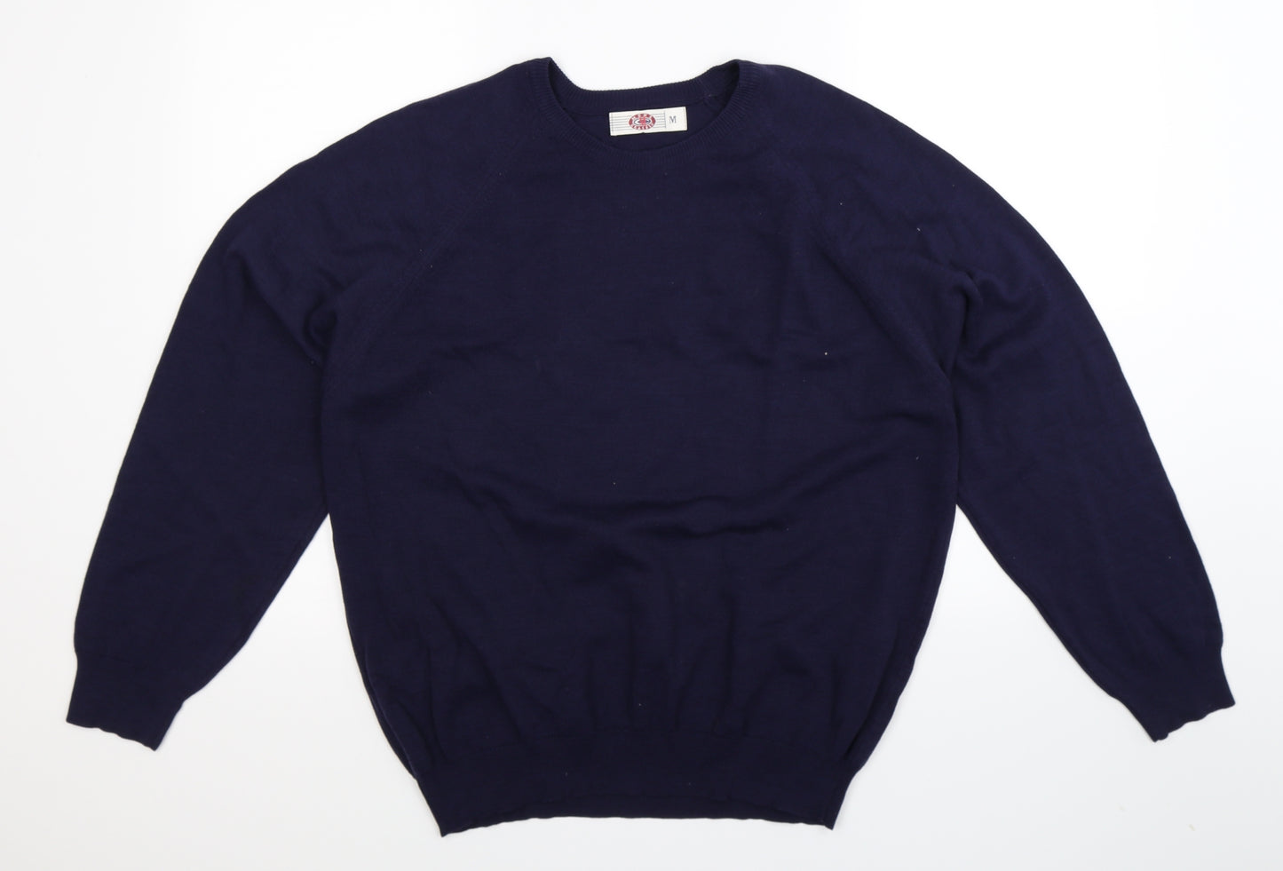 Mens Classic Mens Blue  Knit Pullover Jumper Size M