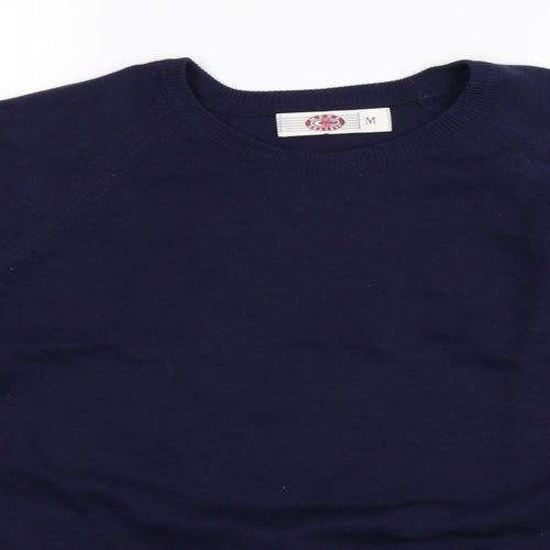 Mens Classic Mens Blue  Knit Pullover Jumper Size M