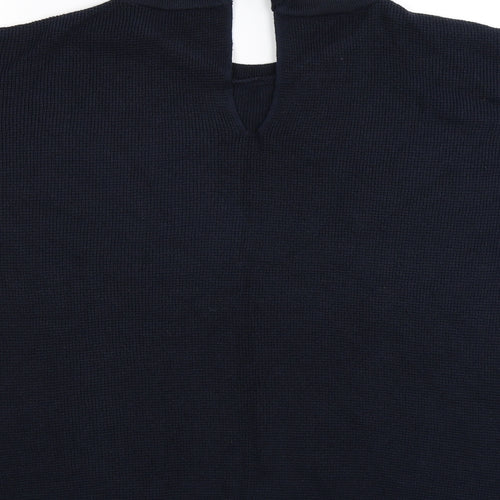 Papaya Womens Blue  Knit Pullover Jumper Size M