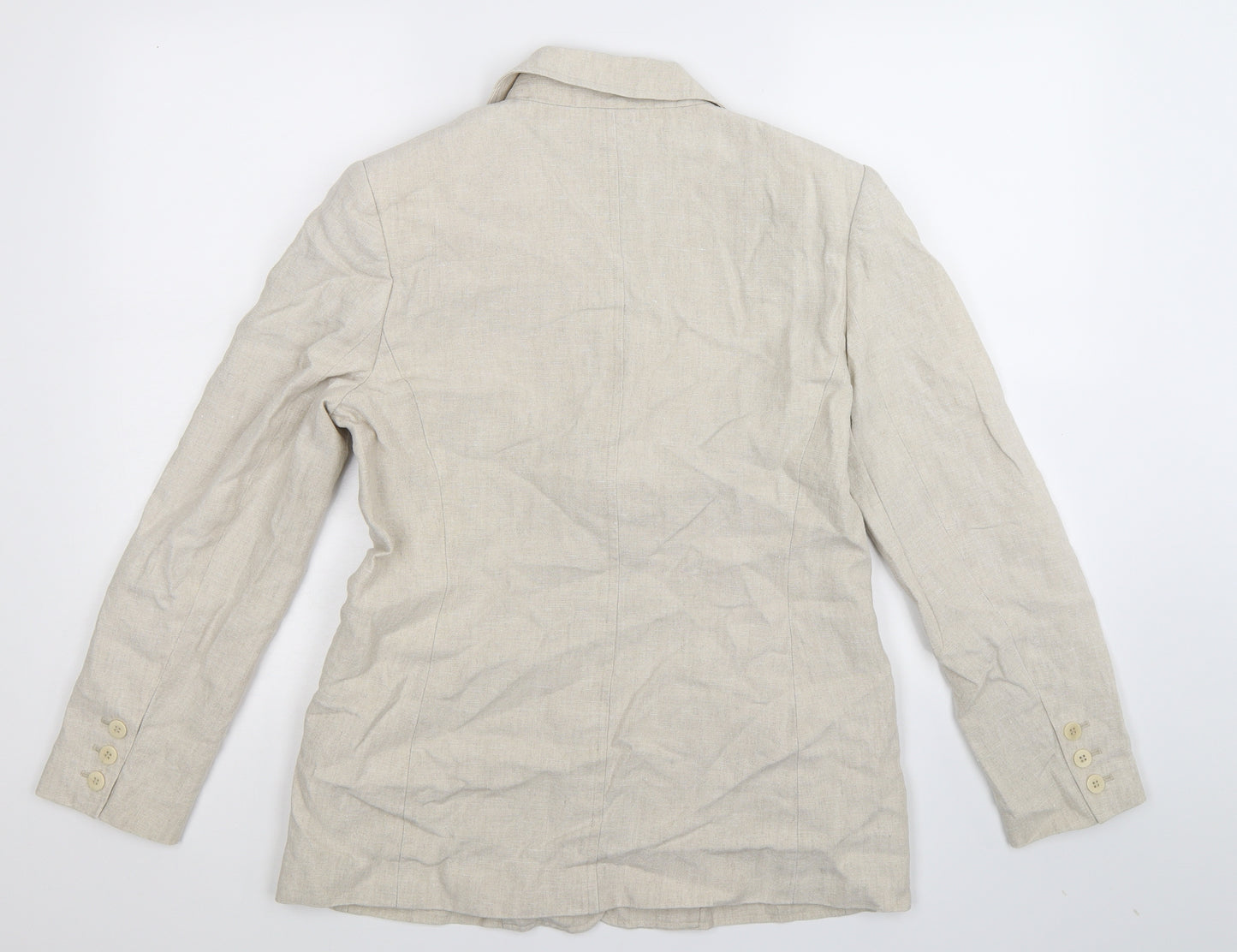 Platinum Womens Beige   Jacket Blazer Size 14