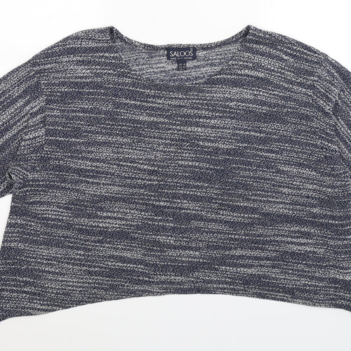 Saloos Womens Blue   Pullover Jumper Size 16  - Crop