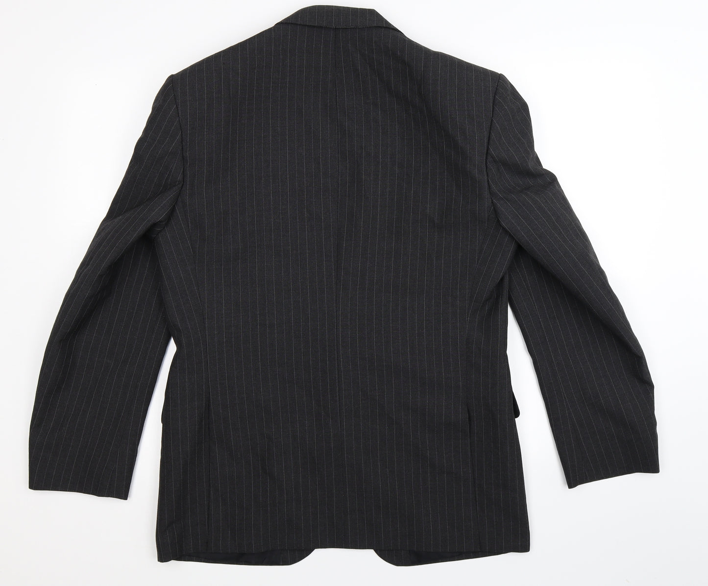 House of Fraser Mens Black Striped  Jacket Suit Jacket Size 40