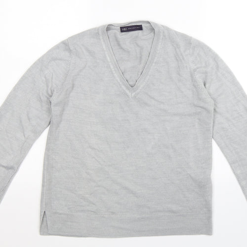 Marks and Spencer Womens Grey  Knit Pullover Jumper Size 12