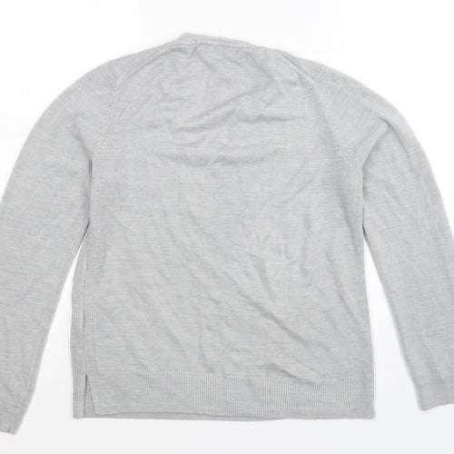 Marks and Spencer Womens Grey  Knit Pullover Jumper Size 12