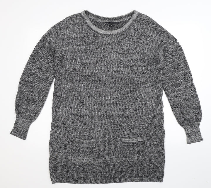 Betty Jackson Womens Grey  Knit Pullover Jumper Size 14  - Oversized