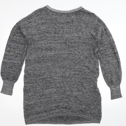 Betty Jackson Womens Grey  Knit Pullover Jumper Size 14  - Oversized