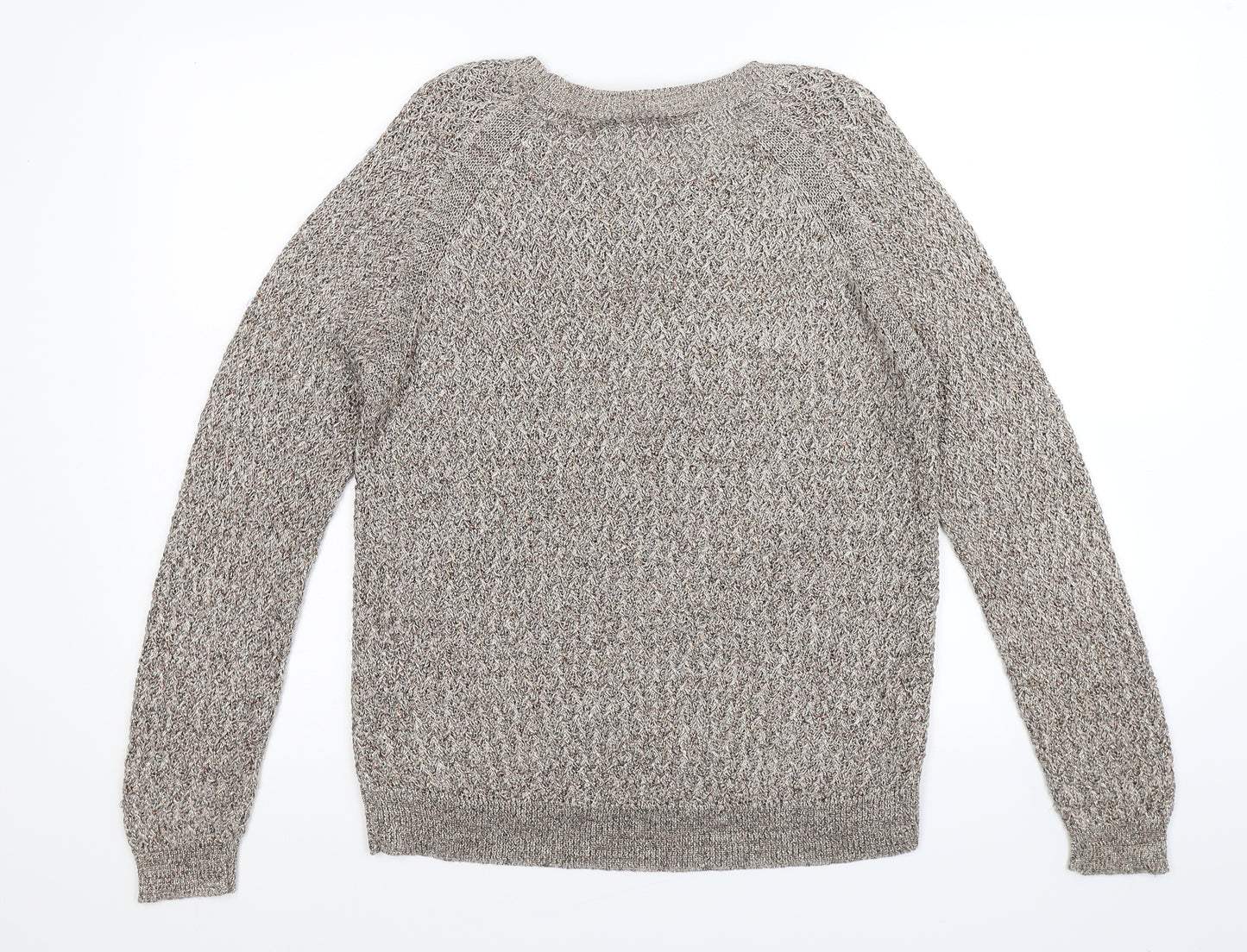 RJR.John Rocha Womens Gold  Knit Pullover Jumper Size 14