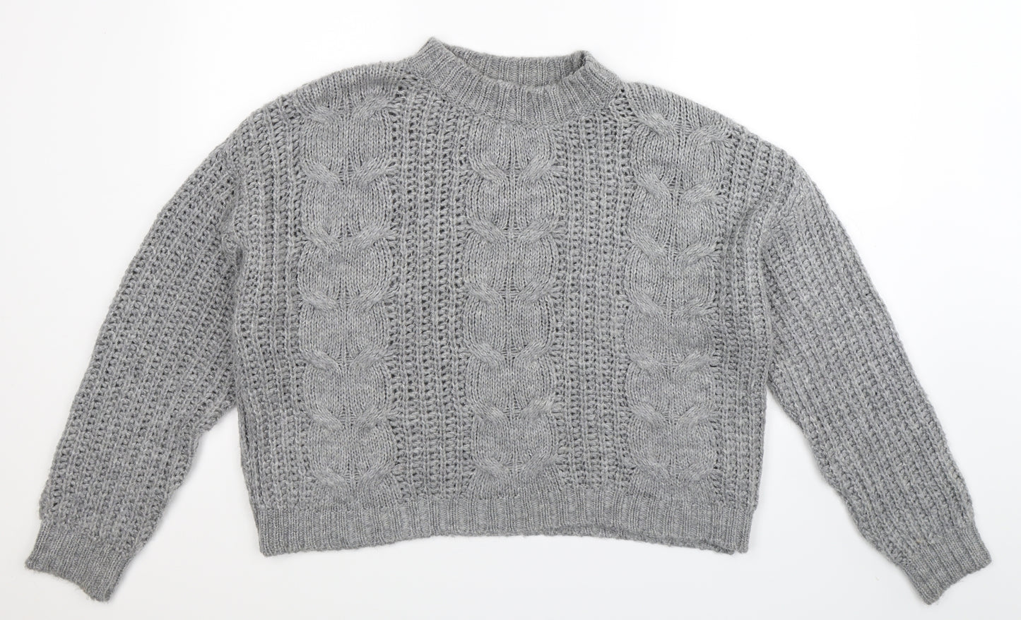 Primark Womens Grey  Knit Pullover Jumper Size 20