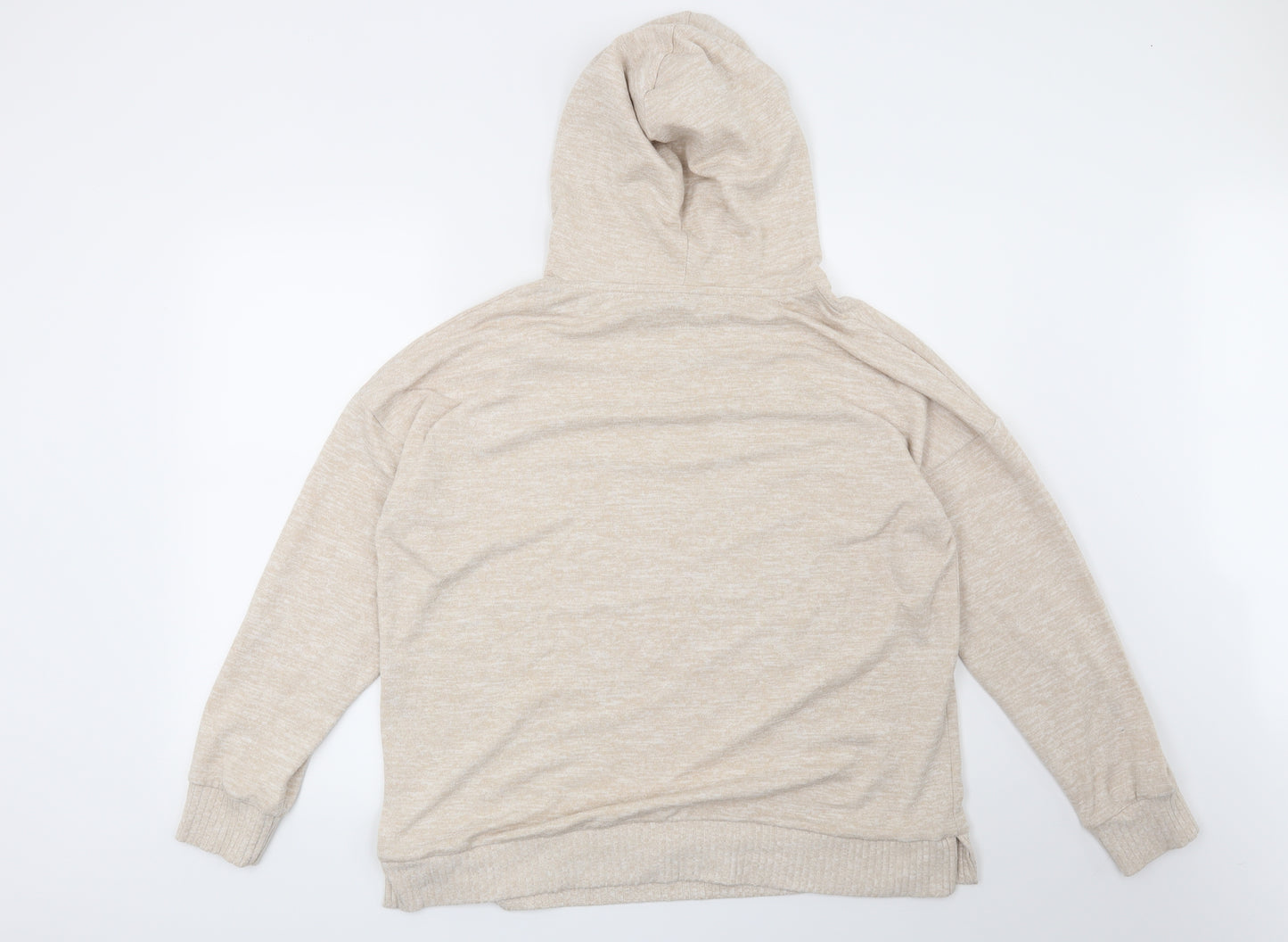 Nutmeg Womens Beige   Pullover Hoodie Size 14