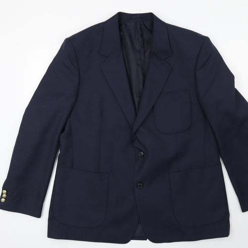 Chums Mens Blue   Jacket Suit Jacket Size 46