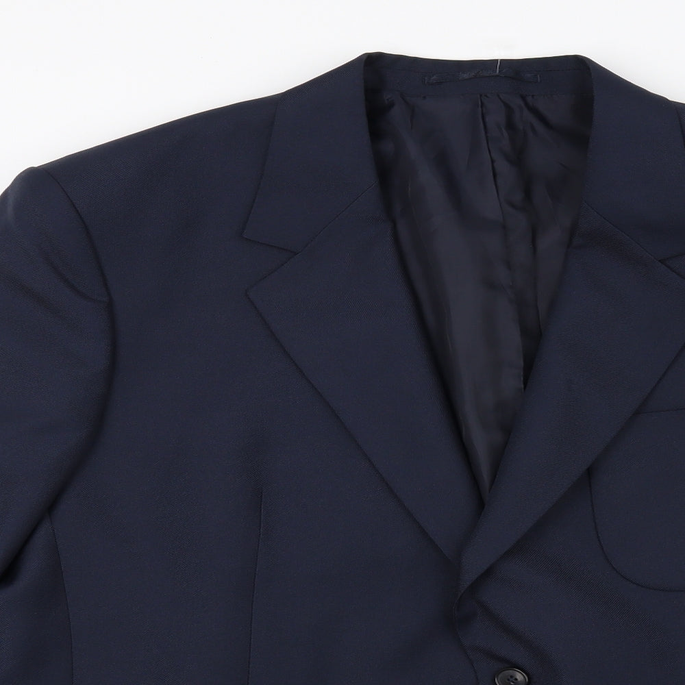 Chums Mens Blue   Jacket Suit Jacket Size 46