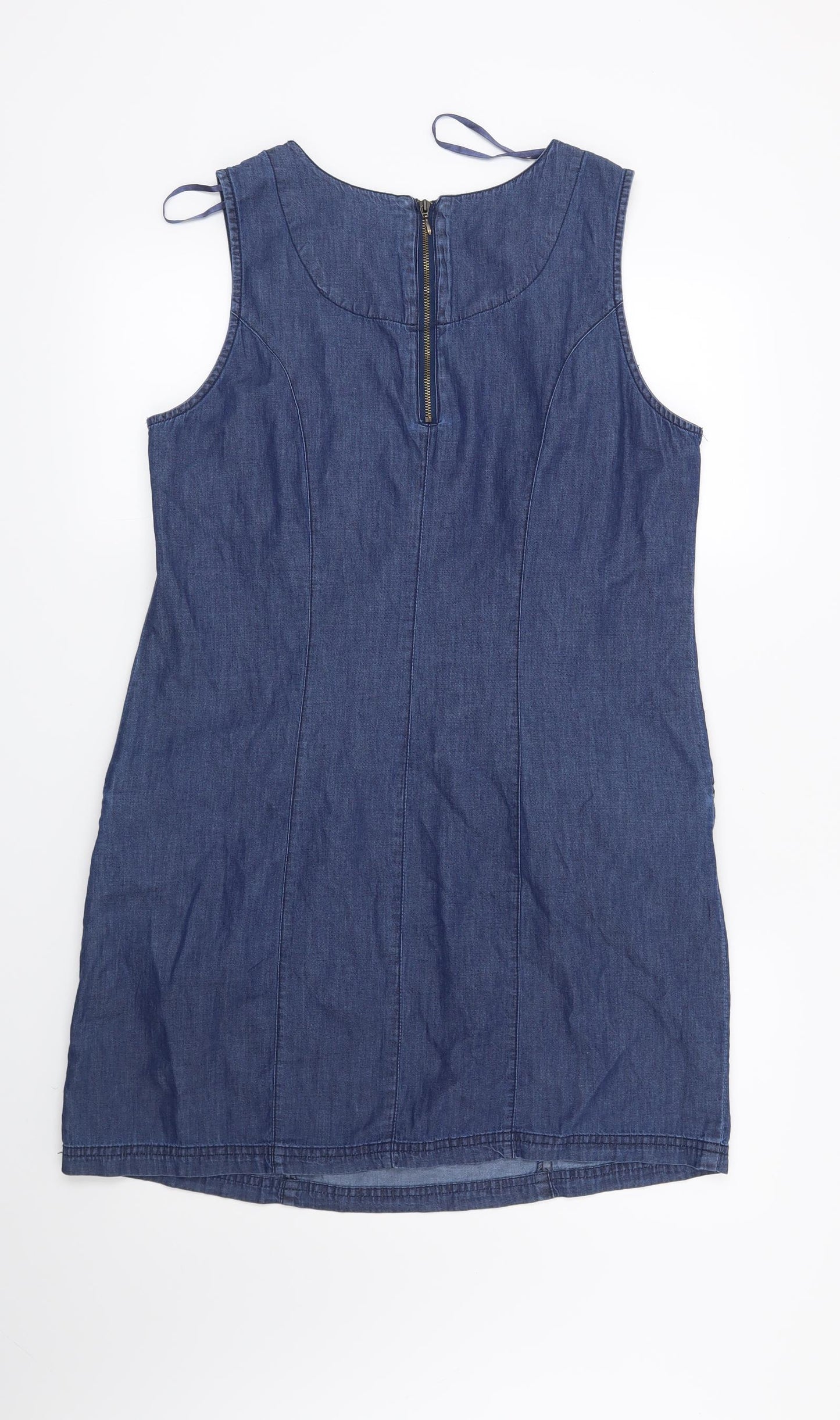 M&Co Womens Blue   Shift  Size 14