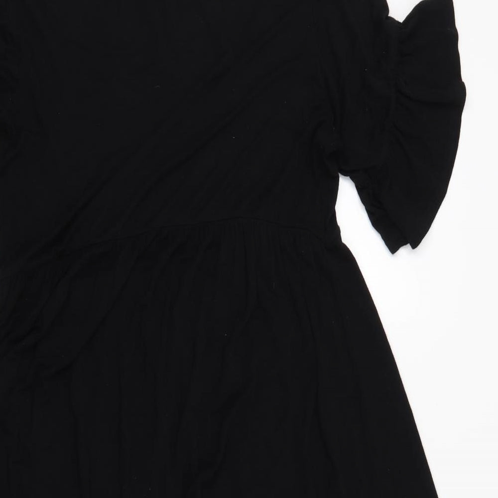 Boohoo Womens Black   T-Shirt Dress  Size 14